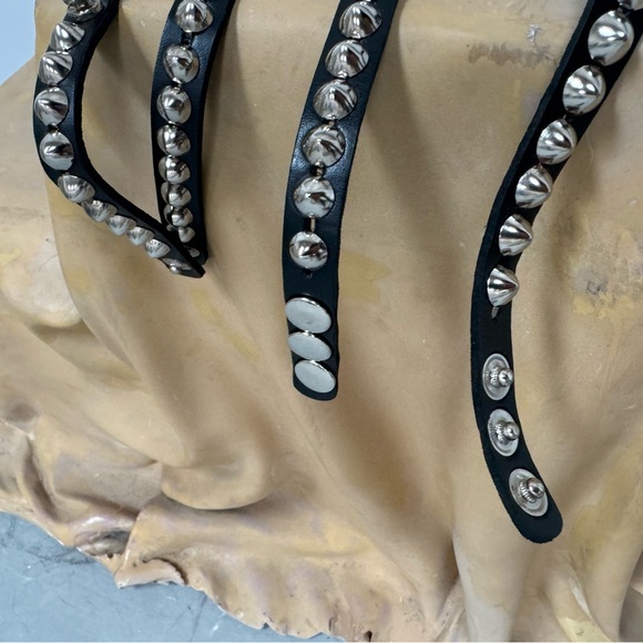 Lot of punk chokers collar and bracelets - 4 necklaces, 3 bracelets - Picture 12 of 15